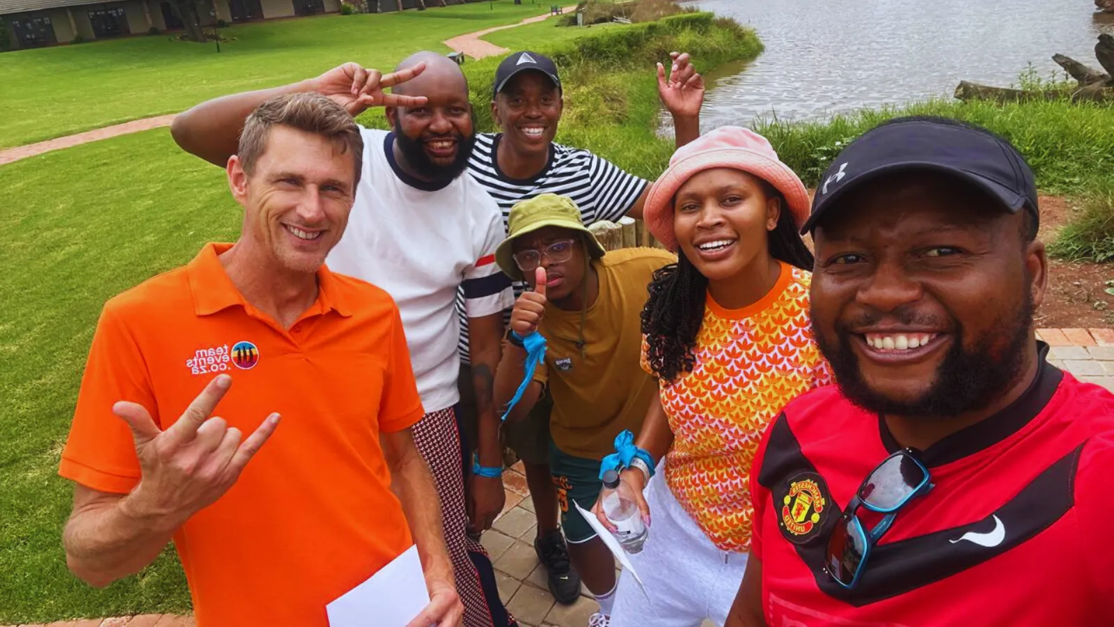 TeamEvents facilitators hosting corporate team building event at Irene Country Lodge Pretoria with clients participating in interactive activities